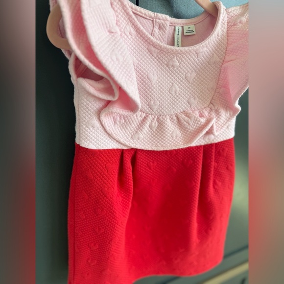 Janie and Jack Quilted Heart Colorblocked Dress • 2T - Picture 4 of 6